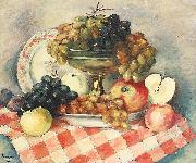 unknow artist Grape and apple oil painting on canvas